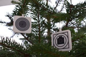 A & B Scheibe Weihnachtsbaumschmuck
